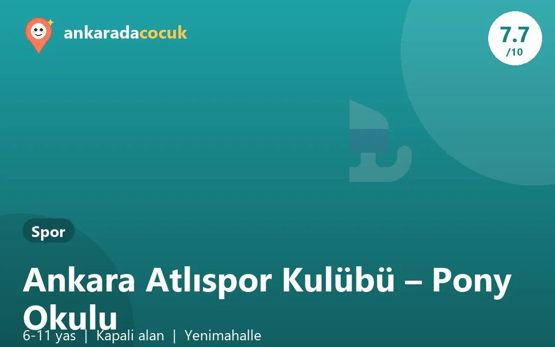 Ankara Atlıspor Kulübü – Pony Okulu