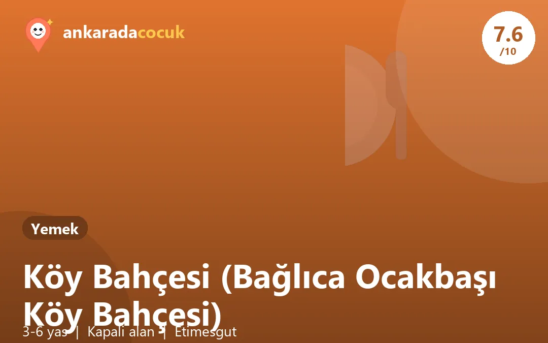 Köy Bahçesi (Bağlıca Ocakbaşı Köy Bahçesi)